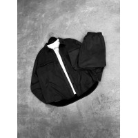 Замшевий oversize костюм