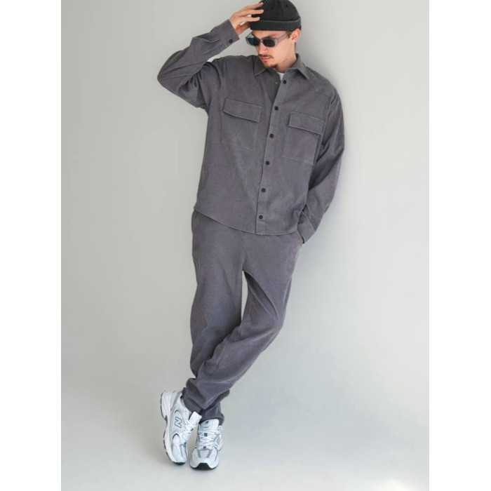Вельветовий oversize костюм