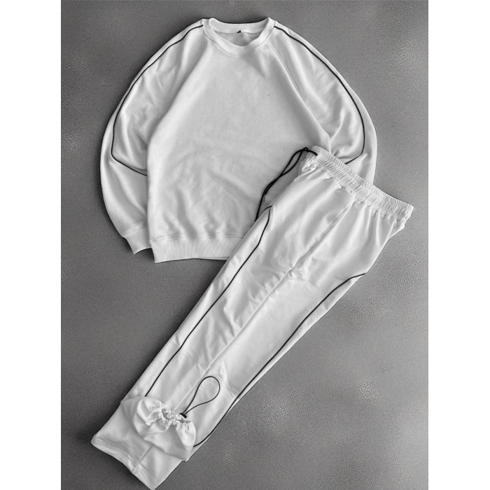 Oversize костюм зі смужками