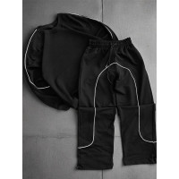 Oversize костюм зі смужками