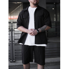 Літній oversize костюм у смужку
