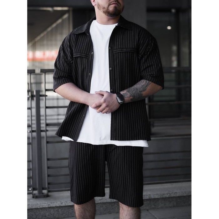 Літній oversize костюм у смужку