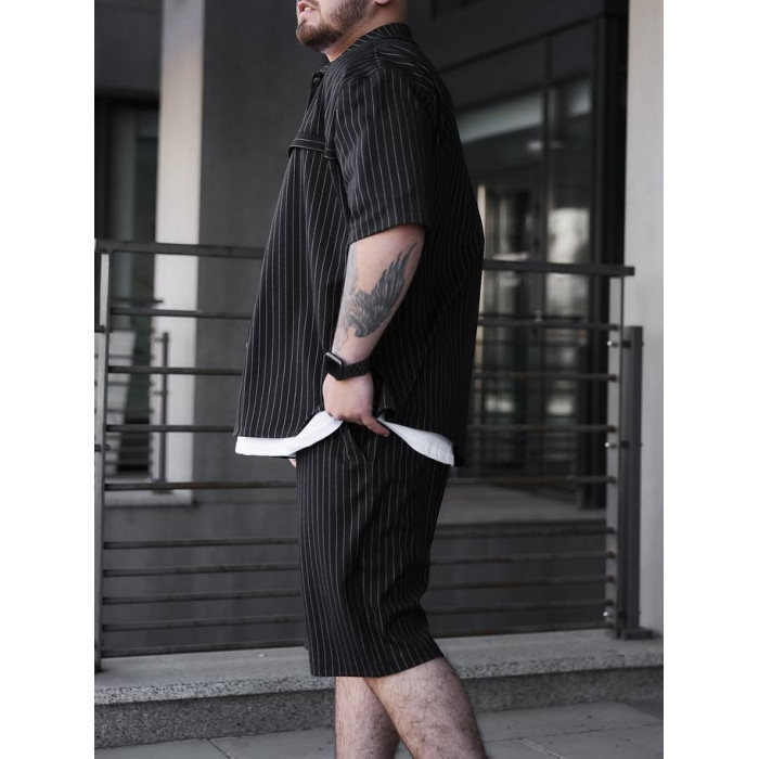 Літній oversize костюм у смужку