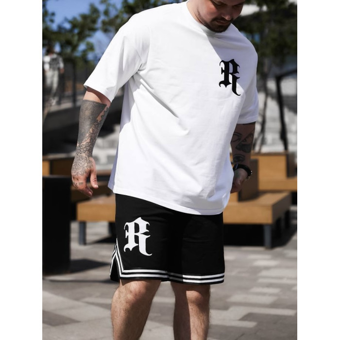 Oversize костюм з принтом