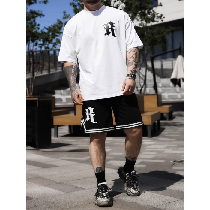 Oversize костюм з принтом
