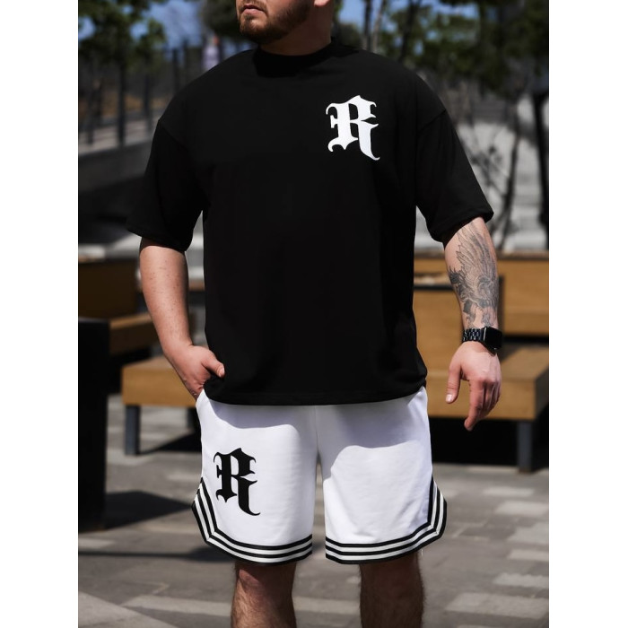 Oversize костюм з принтом