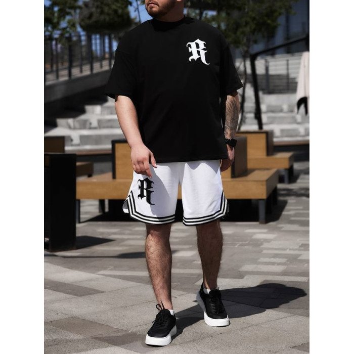 Oversize костюм з принтом