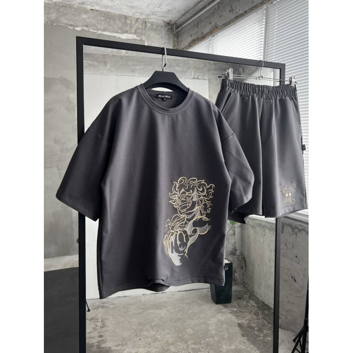 Oversize костюм з вишивкою