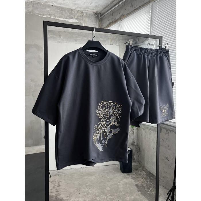 Oversize костюм з вишивкою