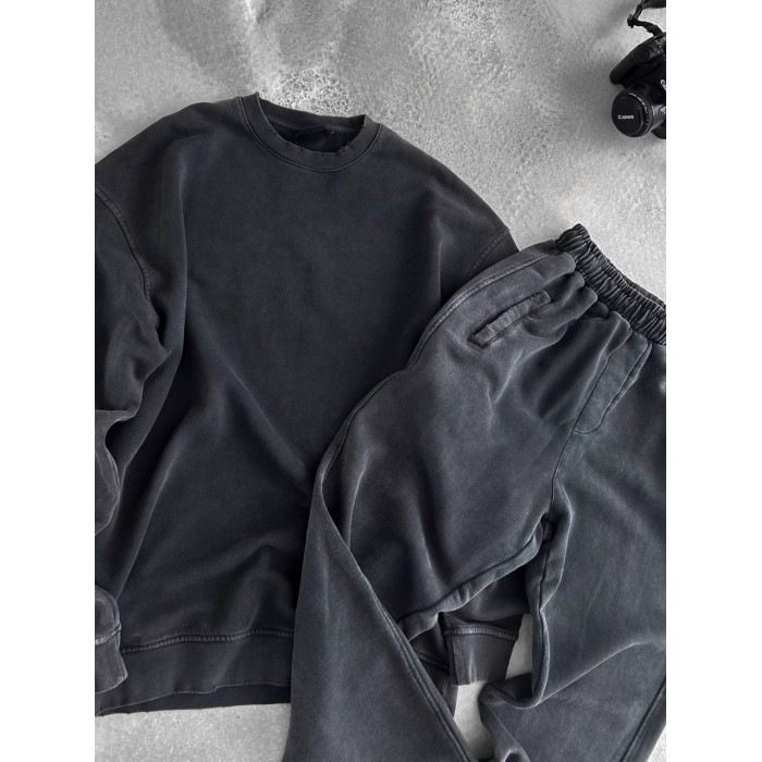 Oversize костюм з вивареної тканини