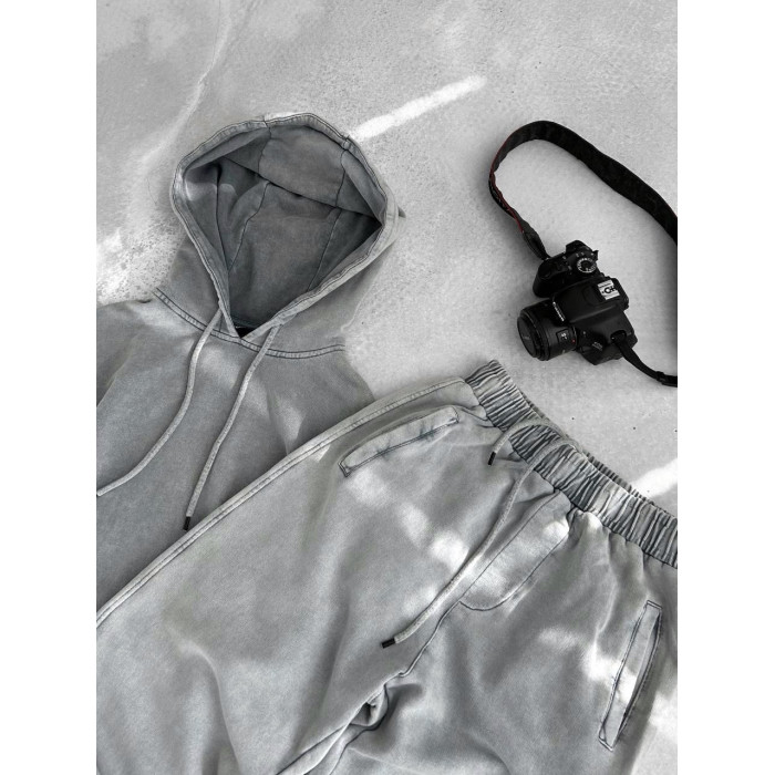 Oversize костюм з вивареної тканини