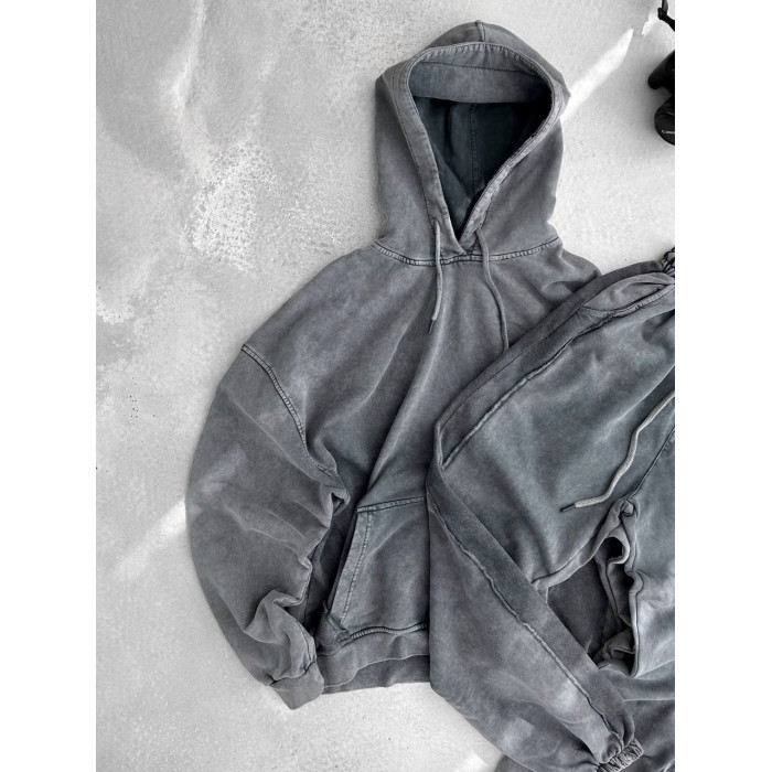 Oversize костюм з вивареної тканини