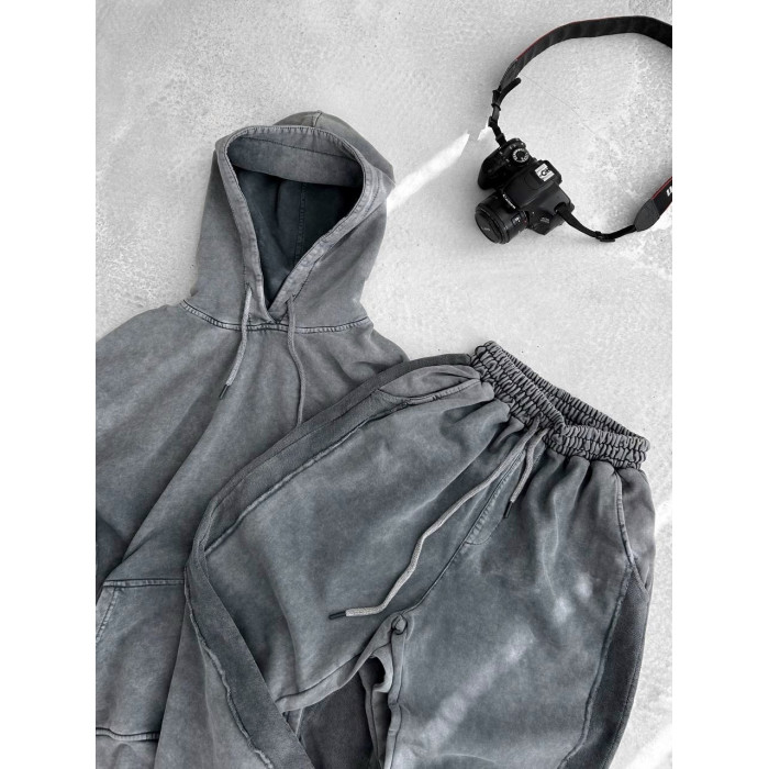 Oversize костюм з вивареної тканини