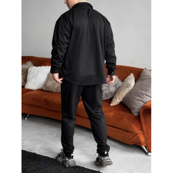 Замшевий oversize костюм