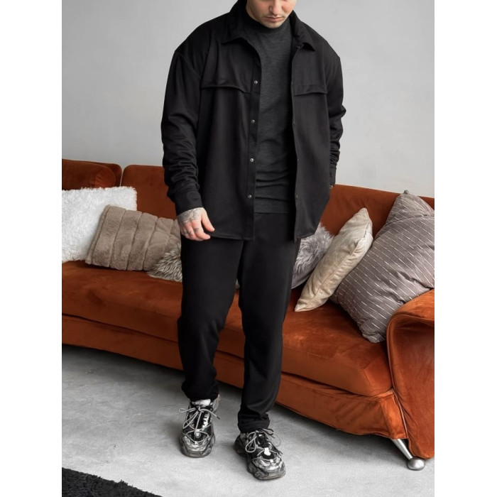 Замшевий oversize костюм