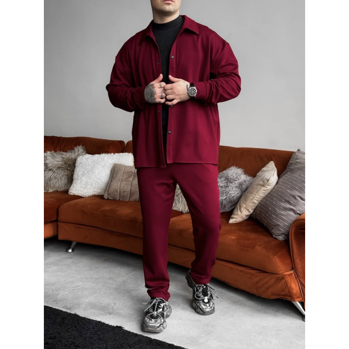 Замшевий oversize костюм