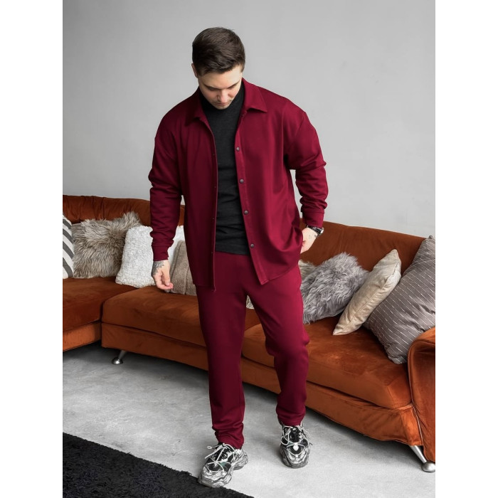 Замшевий oversize костюм