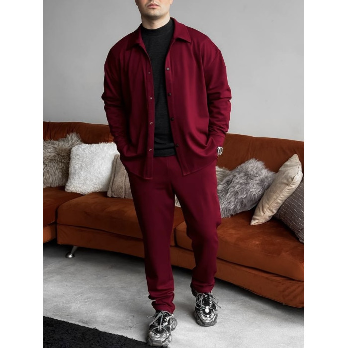 Замшевий oversize костюм