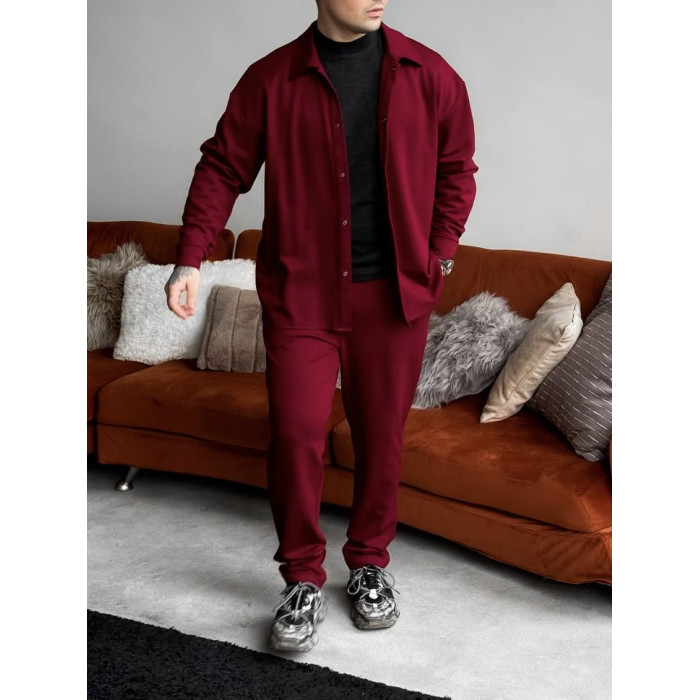 Замшевий oversize костюм