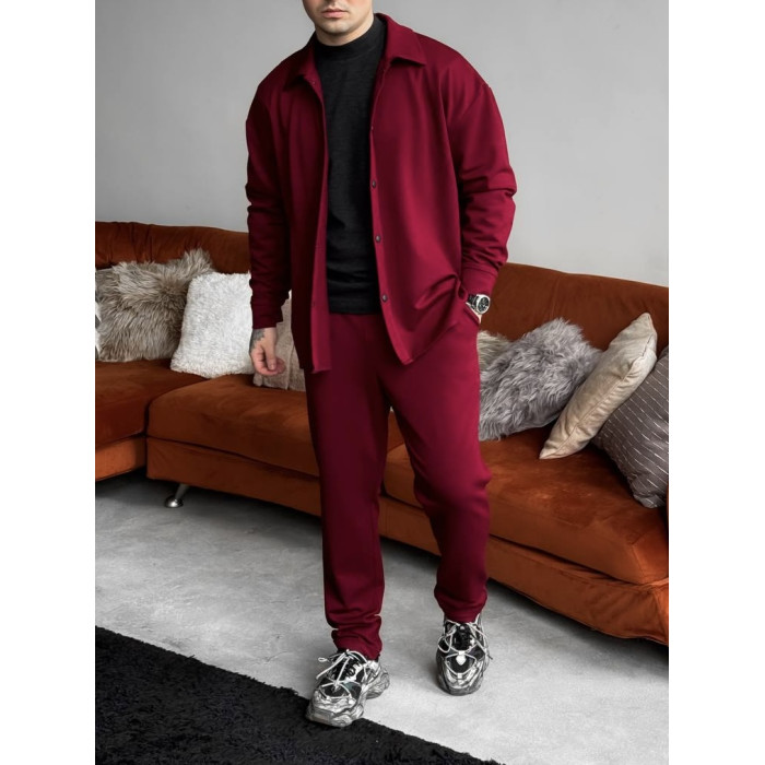 Замшевий oversize костюм