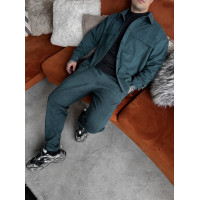 Замшевий oversize костюм