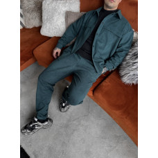 Замшевий oversize костюм