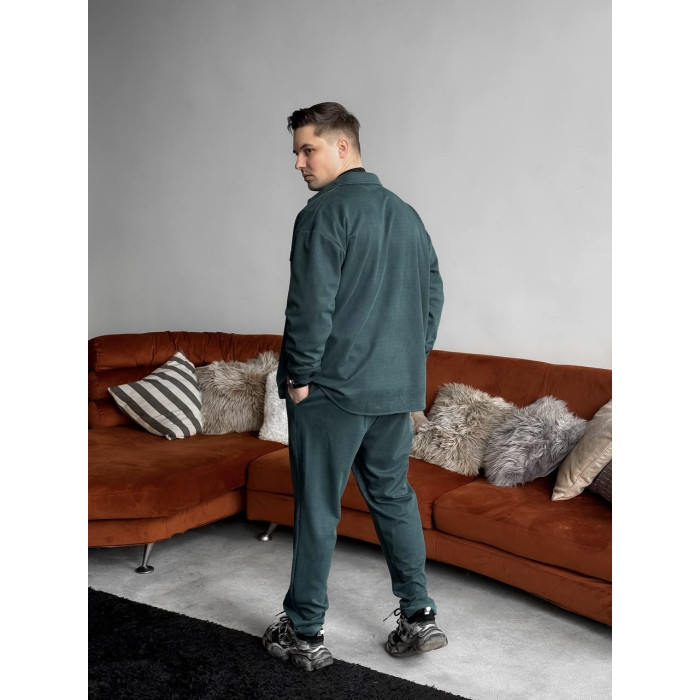 Замшевий oversize костюм