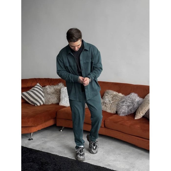 Замшевий oversize костюм