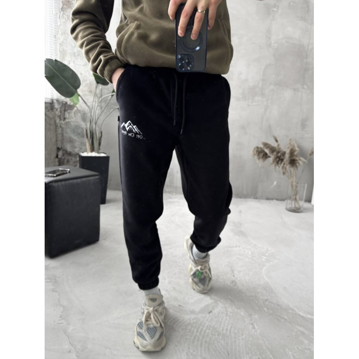 Флісовий oversize костюм з вишивкою