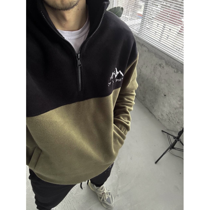 Флісовий oversize костюм з вишивкою