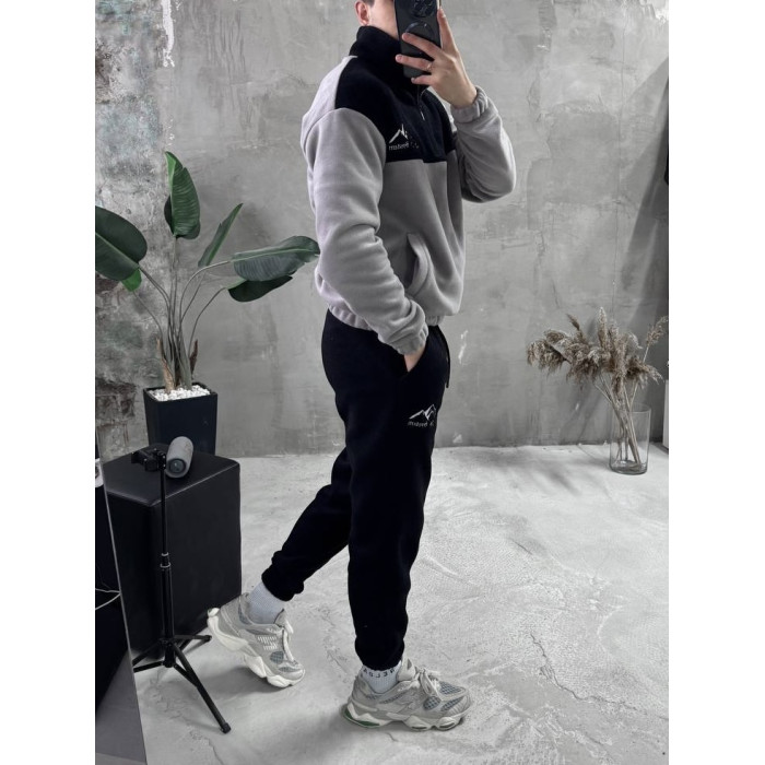 Флісовий oversize костюм з вишивкою
