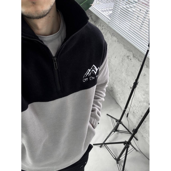 Флісовий oversize костюм з вишивкою