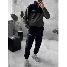 Флісовий oversize костюм з вишивкою