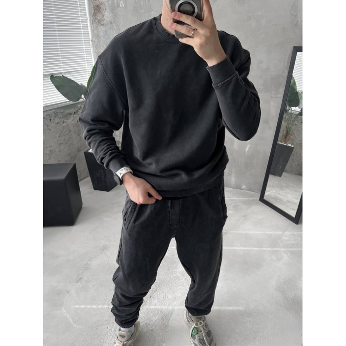 Oversize костюм з вивареної тканини