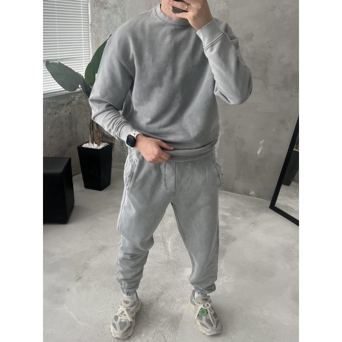 Oversize костюм з вивареної тканини
