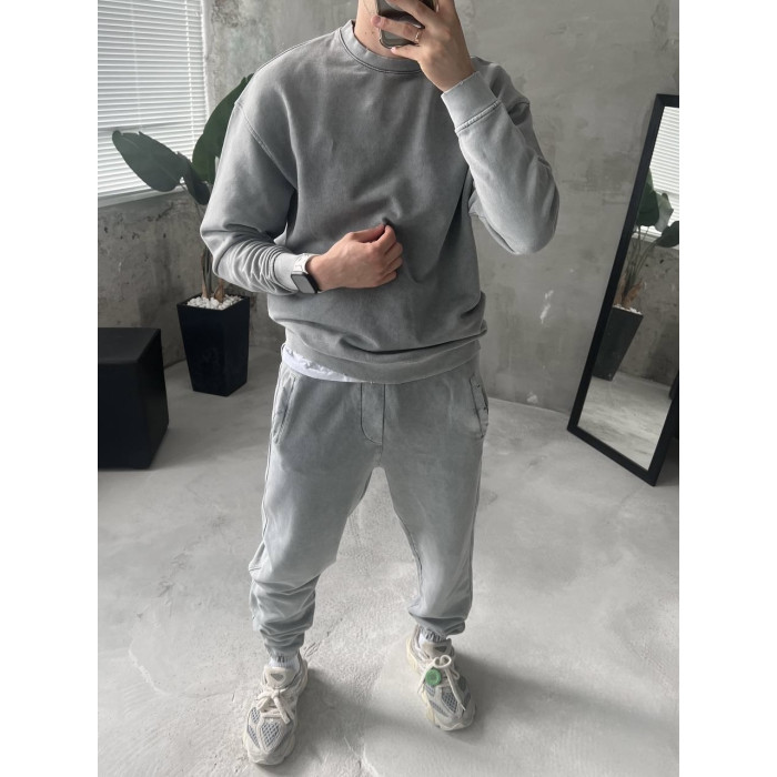 Oversize костюм з вивареної тканини