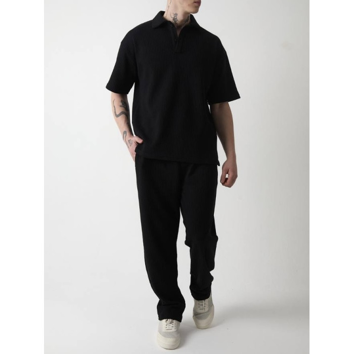 Oversize костюм з фактурної тканини