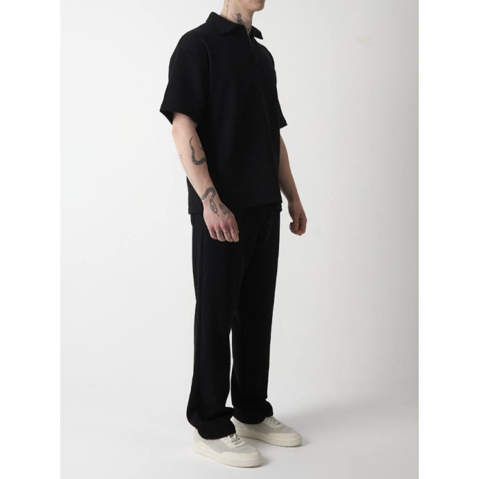 Oversize костюм з фактурної тканини