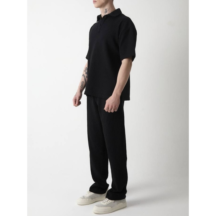 Oversize костюм з фактурної тканини