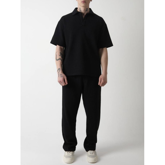 Oversize костюм з фактурної тканини