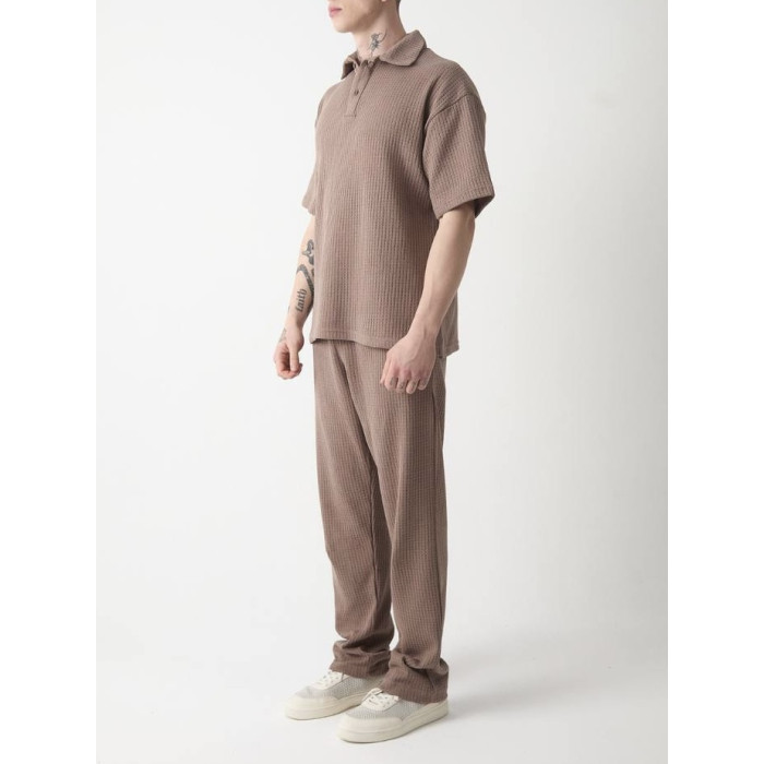 Oversize костюм з фактурної тканини