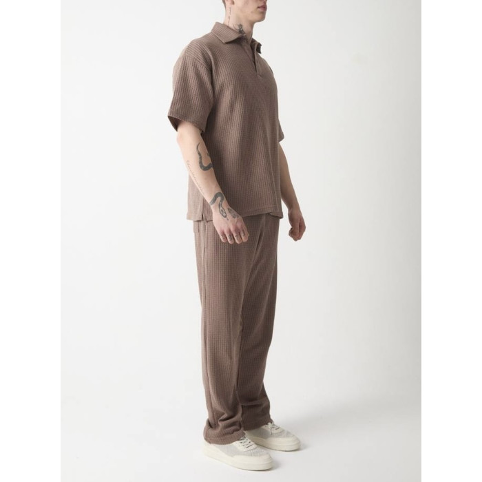 Oversize костюм з фактурної тканини