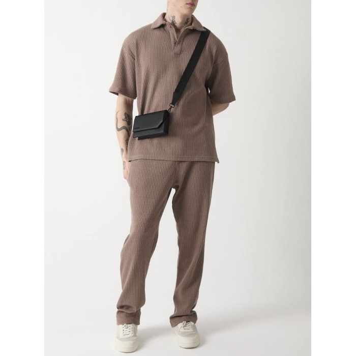 Oversize костюм з фактурної тканини