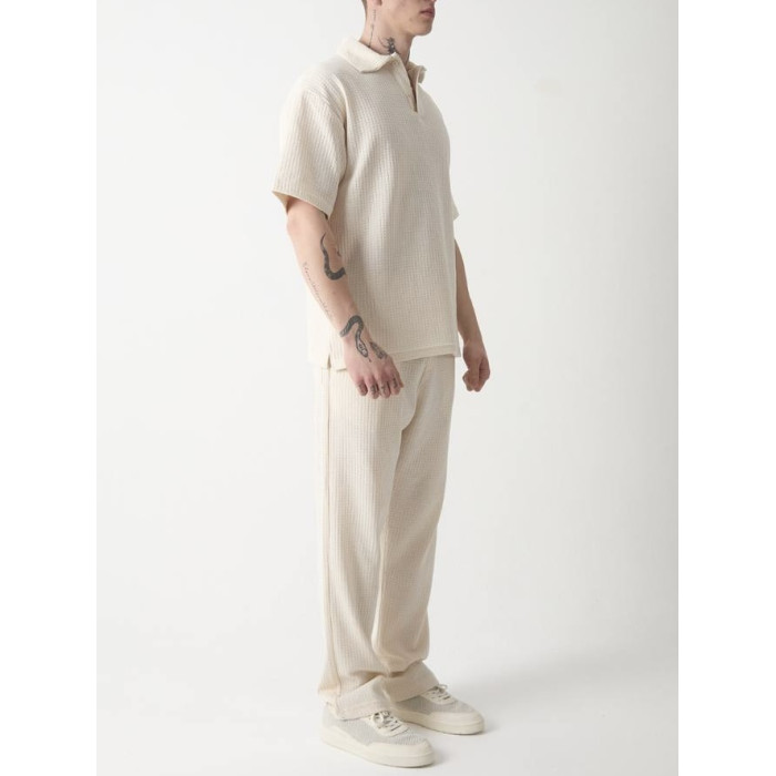 Oversize костюм з фактурної тканини