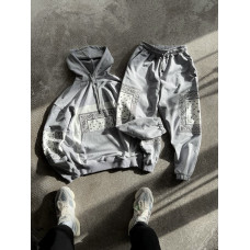 Oversize костюм з принтом