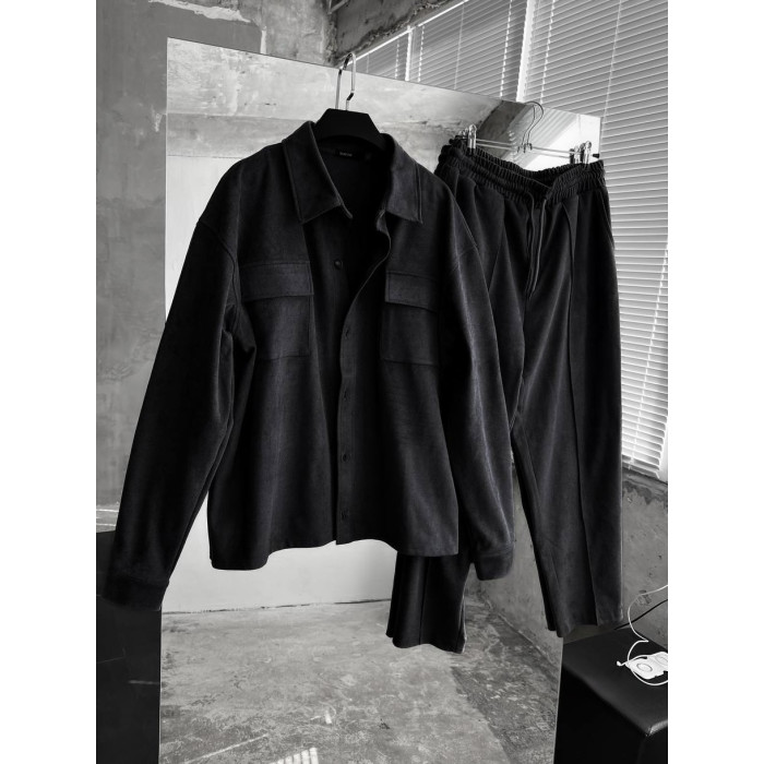 Oversize костюм з накладними кишенями