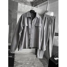 Oversize костюм з накладними кишенями