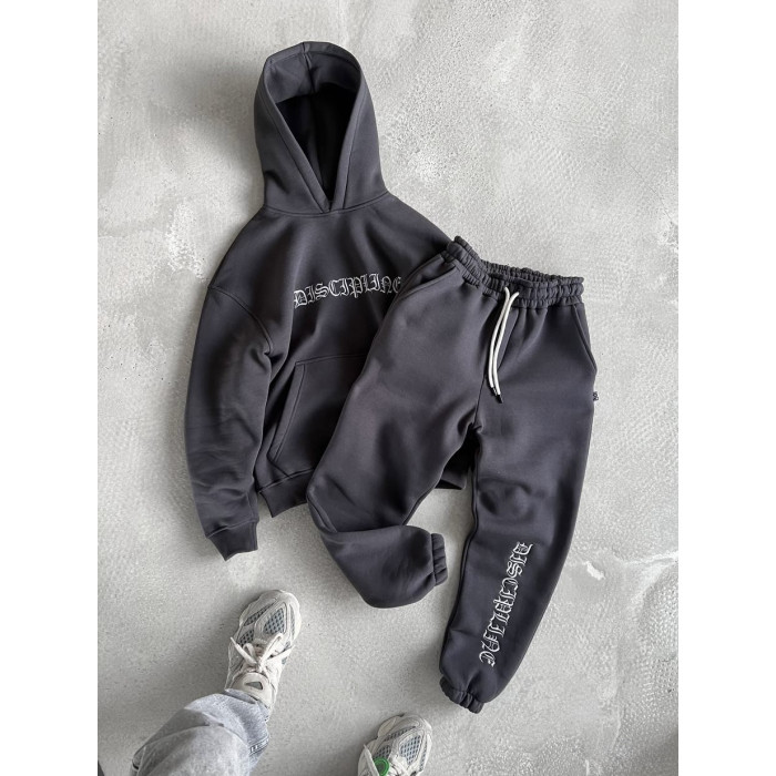 Oversize костюм з вишивкою
