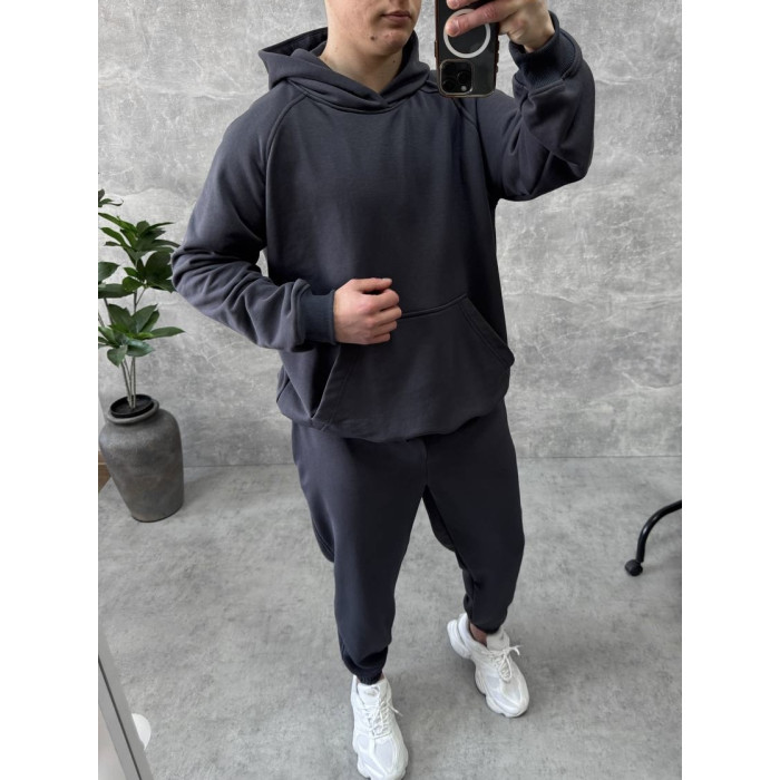 Oversize костюм з вивареної тканини