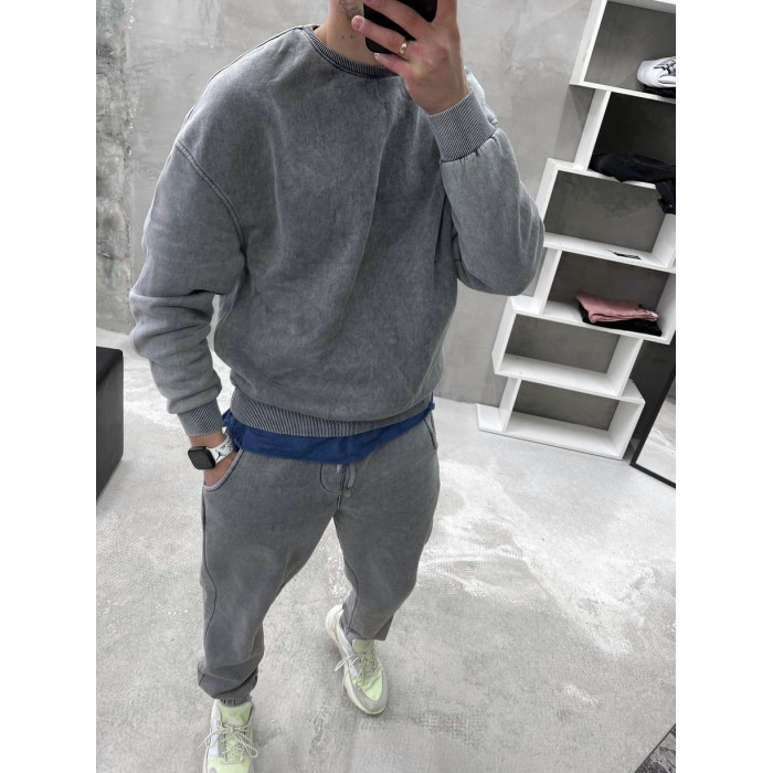 Oversize костюм з вивареної тканини
